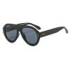 COTIA Punk Sunglasses Women Oversized Sun Glasses Men Women Thick Frame Eyewear (Large, black) view 1