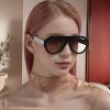 COTIA Punk Sunglasses Women Oversized Sun Glasses Men Women Thick Frame Eyewear (Large, black) view 3
