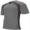Epic Adult Madrid V-Neck Grey/Black Soccer Jersey L view 1