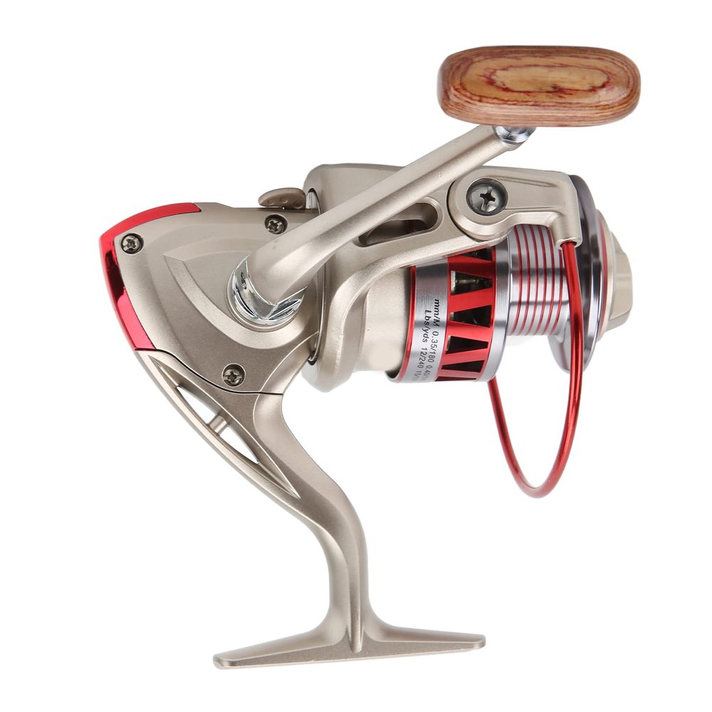 SUNGOOYUE Outdoor Fishing Wheel, All Metal Fishing Line Wheel with CNC Rocker Arm for Fishing DIY Accessory(DF5000)