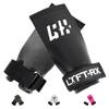 LYFT-RX Carbon Fiber Hand Grips for Weightlifting, Cross Training, Pullup, Muscle Ups - No Hole Fingerless Grip, Gymnastics Fit, Men/Women Lift Gloves, Protects Palms & Enhances Grip, Black, Medium view 1