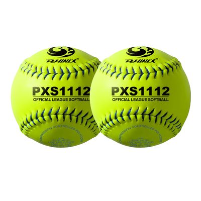 PHINIX Practice Fast-Pitch Softball Official Size and Weight Professional Quality (PXS1112-2Pack)