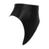 Hedmy Women Oil Glossy Seamless High Waist Booty Shorts Hot Pants High Cut Briefs Rave Dance Bottoms Black Large view 4