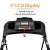 Folding Electric Treadmill for Home, 2.5HP Manual Incline Running Machine, 12 Pre-Set Programs, 5" LCD Display/300LBS Capacity MP3 Black view 3