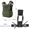 BTERDA Tactical Vest CS Training Vest Molle Breathable JPC Training Quick Adjustable Game Vest Durable Protective Waistcoat (Green) view 3