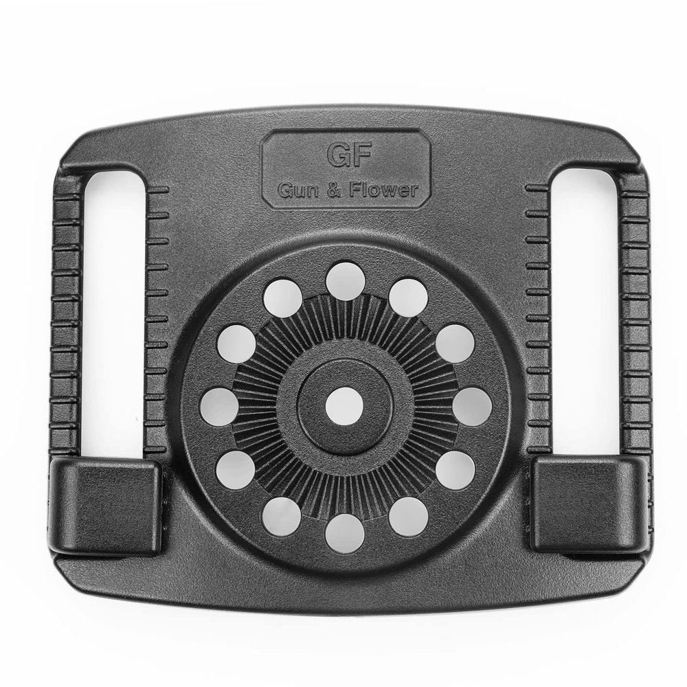 Adjustable Belt Loop Attachment Fits 1.5''2.25'' Belts, OWB Holster Belt Clip for Gearwheel Holsters, Polymer Loop for Outside Waistband Carry, 3 Ride Heights Compatible