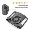 Adjustable Belt Loop Attachment Fits 1.5''2.25'' Belts, OWB Holster Belt Clip for Gearwheel Holsters, Polymer Loop for Outside Waistband Carry, 3 Ride Heights Compatible view 2