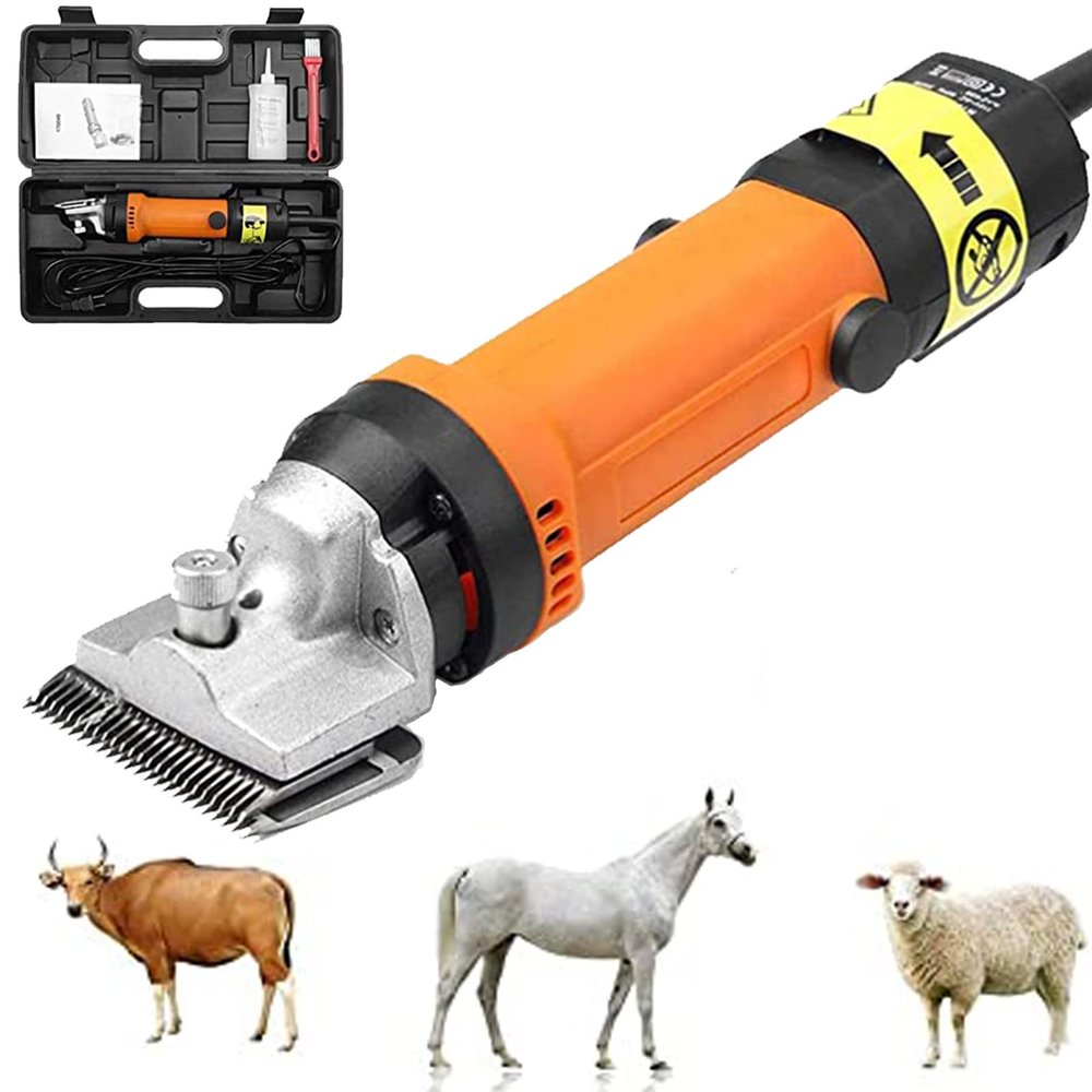 XYEJL Electric Horse Hair Clippers 690W,6 Speeds Professional Equine Trimmer, Horse Pet Trimmers with Tool Box, for Horse Goat Pony Cattle,110V
