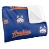 Houston Christian University Huskies Blanket, 36"x58" Logo Pattern, Silky Touch Super Soft Throw view 3