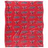 Delaware State University Hornets Blanket, 50"x60" Logo Pattern, Silky Touch Super Soft Throw view 2