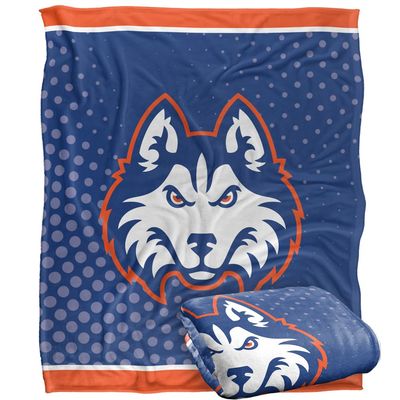 Houston Christian University Huskies Blanket, 50"x60" Logo Dots, Silky Touch Super Soft Throw