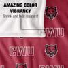 Central Washington University Wildcats Blanket, 36"x58" Logo Pattern, Silky Touch Super Soft Throw view 4