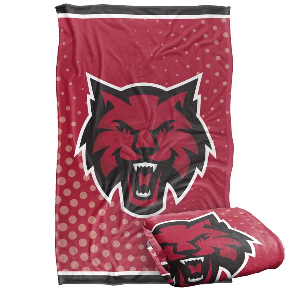 Central Washington University Wildcats Blanket, 36"x58" Logo Dots, Silky Touch Super Soft Throw