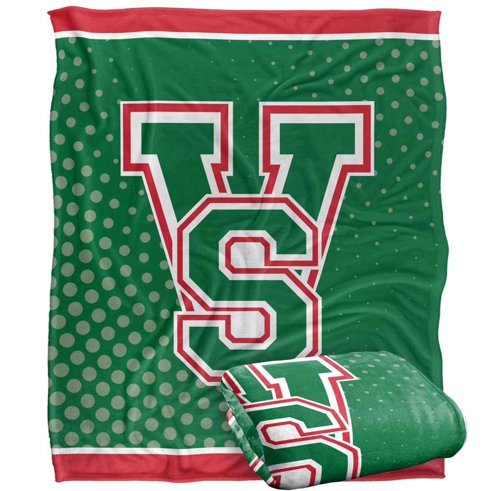Mississippi Valley State University Delta Devils Blanket, 50"x60" Logo Dots, Silky Touch Super Soft Throw