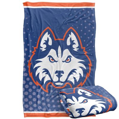 Houston Christian University Huskies Blanket, 36"x58" Logo Dots, Silky Touch Super Soft Throw
