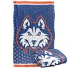 Houston Christian University Huskies Blanket, 36"x58" Logo Dots, Silky Touch Super Soft Throw view 1
