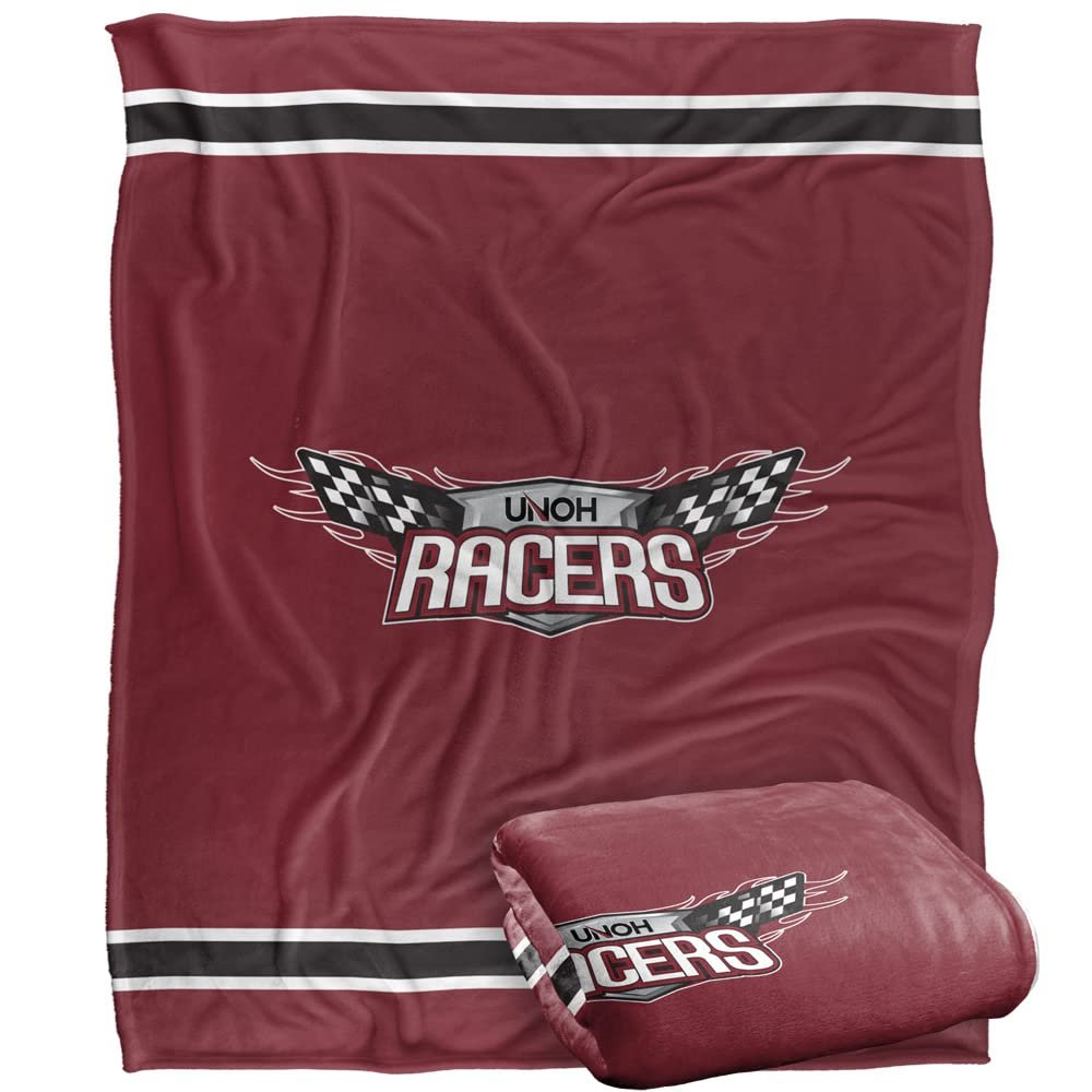 University of Northwestern Ohio Racers Blanket, 50"x60" Primary Logo, Silky Touch Super Soft Throw