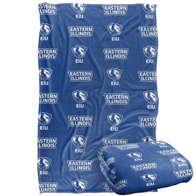 Eastern Illinois University Panthers Blanket, 36"x58" Logo Pattern, Silky Touch Super Soft Throw
