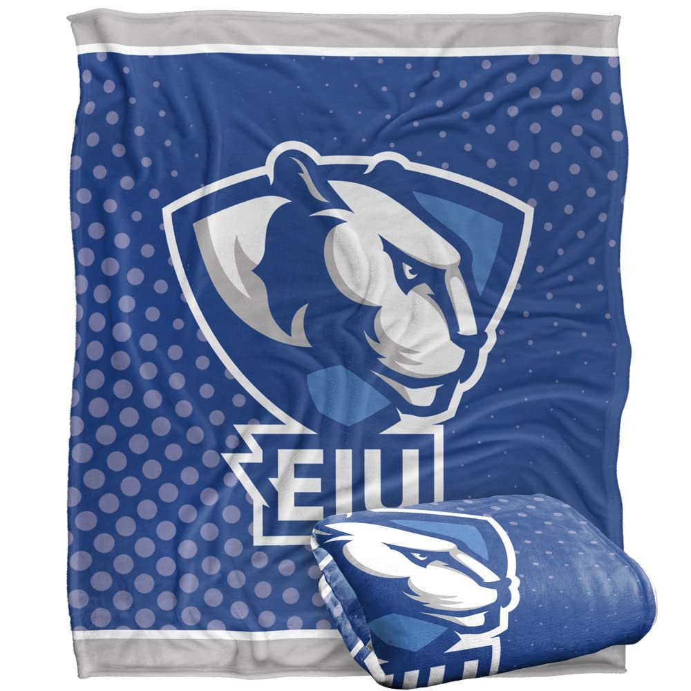 Eastern Illinois University Panthers Blanket, 50"x60" Logo Dots, Silky Touch Super Soft Throw