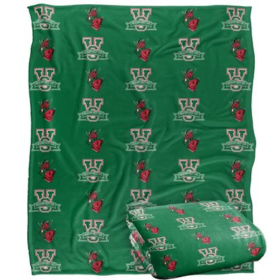Mississippi Valley State University Delta Devils Blanket, 50"x60" Logo Pattern, Silky Touch Super Soft Throw