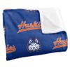 Houston Christian University Huskies Blanket, 50"x60" Logo Pattern, Silky Touch Super Soft Throw view 3
