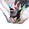 JOFOW Women's Tummy Control 2 Piece Bathing Suits Criss Cross High Waisted Floral Printed Bikini Swimsuit Tankini Swimwear(Pink,XL) view 4