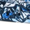 JOFOW Women's Tummy Control 2 Piece Bathing Suits Criss Cross High Waisted Floral Printed Bikini Swimsuit Tankini Swimwear(Blue,L) view 4