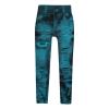 Soft Denim Tie Dye Jeggings for Women High Waist Distressed Fake Jeans Legging with Pockets High Waisted Yoga Pants view 2