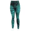 Soft Denim Tie Dye Jeggings for Women High Waist Distressed Fake Jeans Legging with Pockets High Waisted Yoga Pants view 4