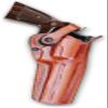 Masc Premium Leather Three Slots Belt Holster with Retention Strap Fits GP-100 6-inch, Right-Hand Draw, Brown #0006# view 1