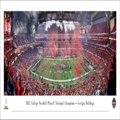 Georgia Bulldogs, 2021 College Football National Champions - Unframed 40 x 13.5 Poster by Blakeway Panoramas