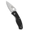 Spyderco Persistence Lightweight Knife with 2.77" Stainless Steel Blade and Durable Black FRN Handle - PlainEdge - C136PBK view 1