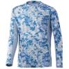 HUK Kids' Standard Icon X Long-Sleeve Shirt with Sun Protection, Tide Change-Exuma, Small