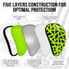 Exxact Sports Lightweight Athletic Cup Mens & Boys with Soft Rim Comfort for Superior Support, Baseball Cup Youth Boys for T-Ball, Football, Lacrosse, Hockey Groin Protector (X-Large, Neon Green) view 2