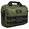 Exos Double Pistol Case - Tactical Double Soft Pistol Gun Bag - Handgun Carrying Case with Compartments - Hand Gun Storage Bag with MOLLE Webbing and Padded Interior - Designed in USA (Olive Drab) view 1