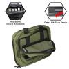 Exos Double Pistol Case - Tactical Double Soft Pistol Gun Bag - Handgun Carrying Case with Compartments - Hand Gun Storage Bag with MOLLE Webbing and Padded Interior - Designed in USA (Olive Drab) view 2