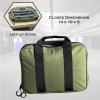 Exos Double Pistol Case - Tactical Double Soft Pistol Gun Bag - Handgun Carrying Case with Compartments - Hand Gun Storage Bag with MOLLE Webbing and Padded Interior - Designed in USA (Olive Drab) view 4
