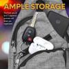 Nupouch Anti-Theft Daypack: Anti Theft Crossbody Bag, Lightweight for Travel, Hiking, or Everyday Pickpocket Protection, Large, Amethyst Swirl view 3