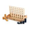 Foster & Rye Four and Win - Classic Board Game, Games for 2 Players Vintage Wood Design - Board Game Tabletop view 1