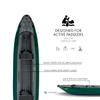 GUMOTEX Inflatable Canoe PALAVA Green | Durable NITRILON Material | 2 Adults + 1 Child Capacity, Ideal for River and Lake Adventures view 2