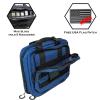 Exos Double Pistol Case - Tactical Double Soft Pistol Gun Bag - Handgun Carrying Case with Compartments - Hand Gun Storage Bag with MOLLE Webbing and Padded Interior - Designed in USA (Navy) view 2