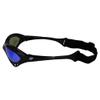 Birdz Eyewear Seahawk Padded Polarized Sunglasses 2 Pairs w/Strap Water Sports Surfing Kayaking Jetski Black w/Blue & Purple Mirror Lenses view 3