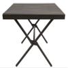 ALPS Mountaineering Folding Camping Table with Smooth Easy-to-Clean Roll Top and Sturdy and Lightweight Aluminum X Frame, Shoulder Carry Bag, Square, Clay - New view 2