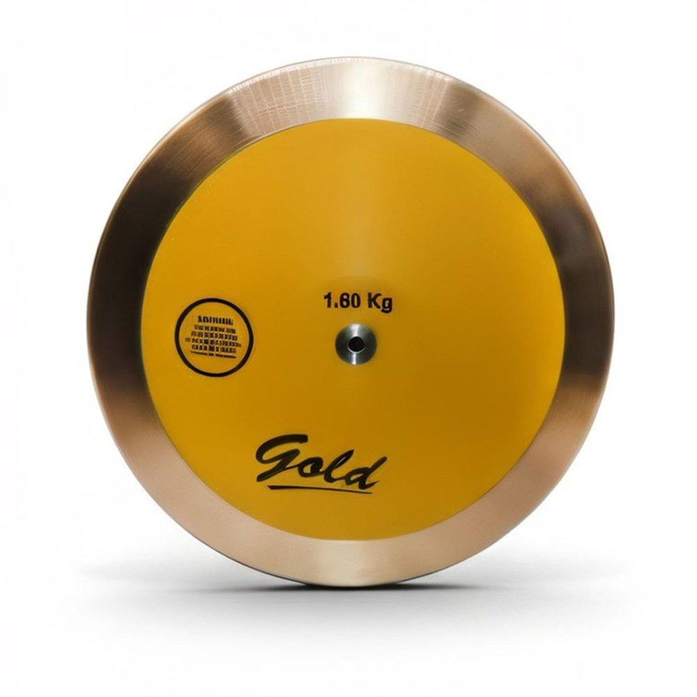 RT Vortex Yellow High School Discus. Boys Discus. Mens Discus. 1.6 kg Discus. Its Advanced Performance Capabilities Make It A Favorite for Those in Pursuit of Perfection.