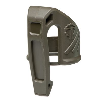 Thyrm Low Profile Carry Clip for Flashlight (LPC Clip, fits Many 1" Diameter Lights, Olive Drab) for Pocket or MOLLE Retention, Made in USA