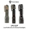 Thyrm Low Profile Carry Clip for Flashlight (LPC Clip, fits Many 1" Diameter Lights, Olive Drab) for Pocket or MOLLE Retention, Made in USA view 3