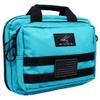 Exos Double Pistol Case - Tactical Double Soft Pistol Gun Bag - Handgun Carrying Case with Compartments - Hand Gun Storage Bag with MOLLE Webbing and Padded Interior - Designed in USA (Turquoise) view 1