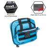 Exos Double Pistol Case - Tactical Double Soft Pistol Gun Bag - Handgun Carrying Case with Compartments - Hand Gun Storage Bag with MOLLE Webbing and Padded Interior - Designed in USA (Turquoise) view 2