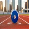 RT Blue Satellite Discus. 1.6 kg Discus. 1.6kg Discus. Boy's 1.6 K Discus. Crafted to Precision and Designed for Excellence, This Discus is Tailored to Meet The Needs of Advanced Male Athletes. view 3