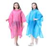 YUNLOVXEE Rain Poncho Raincoats for Kids Reusable - 2 Pack EVA Waterproof Rain Coat with Hood Rain Jacket for Boys Girls (US, Alpha, One Size, Regular, Pink+Blue) view 1
